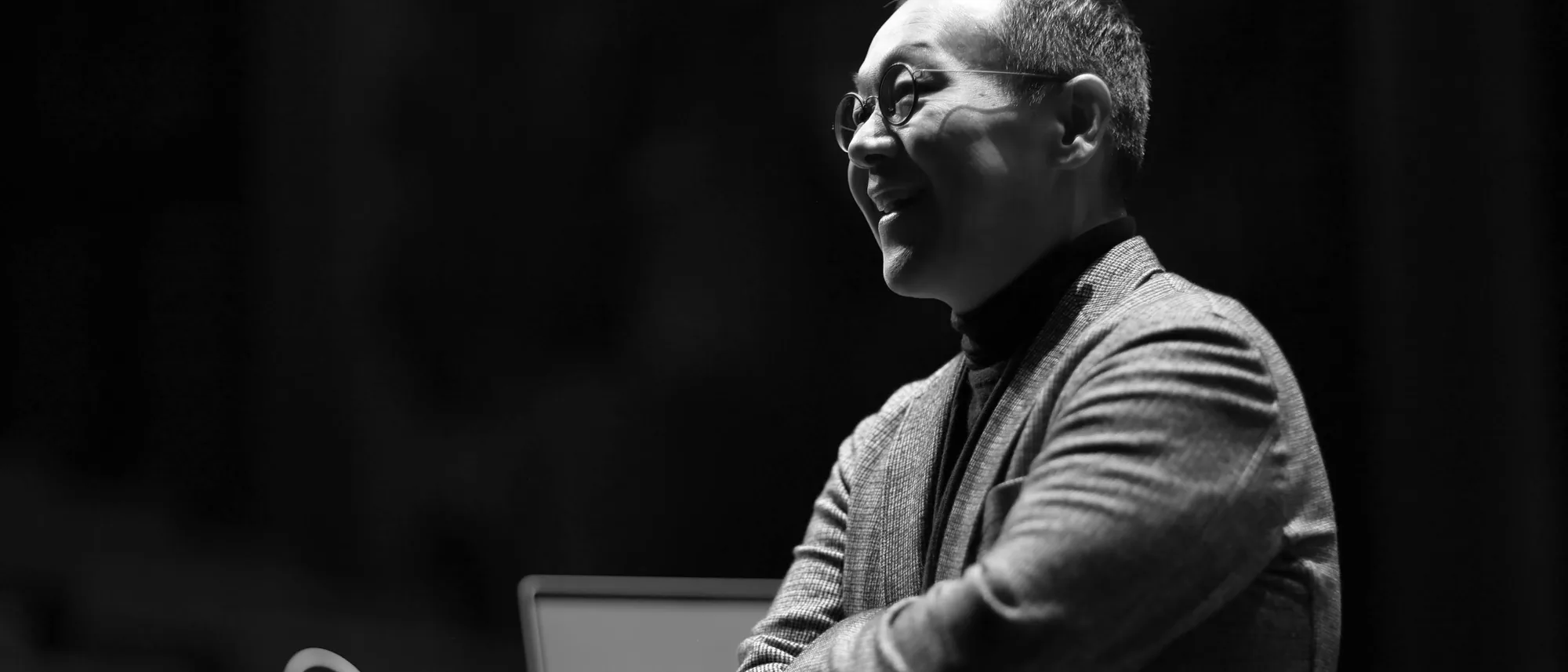 기업 강연 무대에 선 백영재 인류학 박사